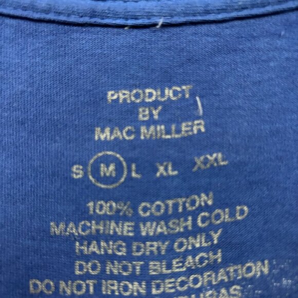 Mac Miller Mackadelic Blue Rap T-Shirt Size Medium - Picture 4 of 4